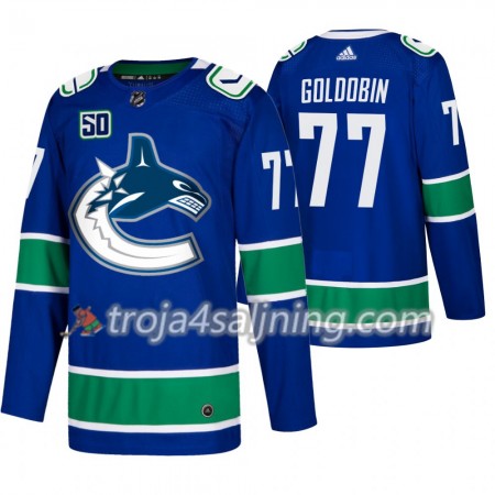 Vancouver Canucks tröja Nikolay Goldobin 77 50th Anniversary 2019-2020 Adidas Blå Authentic - NHL Tröjor Herr Vancouver Canucks tröja Nikolay Goldobin 77 50th Anniversary 2019-2020 Adidas Blå Authentic - NHL Tröjor Herr